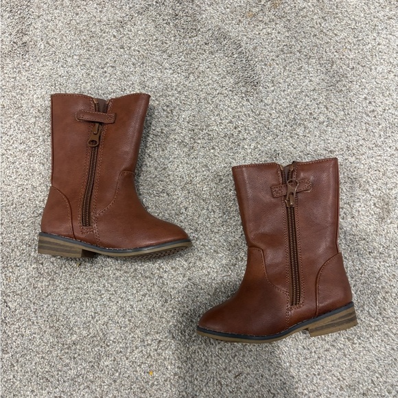 Cat & Jack Other - NWOT Cat & Jack toddler girl 6C Evelyn tall boot in cognac